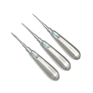 Ascenseur dentaire en acier inoxydable Chirurgie des dents Extraction de dents de dentiste Ciseau à ciseaux 92S/93S Ensemble de 2 pièces - Product Image 6