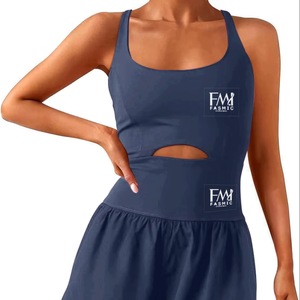 ชุดโยคะผ้าฝ้าย100% สำหรับผู้หญิง2ชิ้นผ้ายืดรัดกล้ามเนื้อใส่สบายออกแบบได้ตามต้องการ - Product Image 1