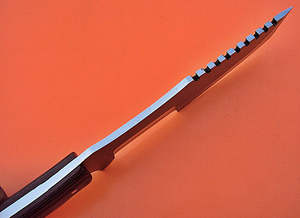 Couteau de suivi en acier D2 personnalisé fait à la main avec manche en Micarta bicolore lame en acier inoxydable Camping couteaux de survie cadeau pour elle - Product Image 3