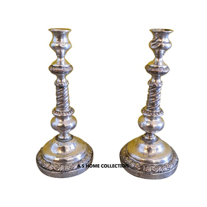 Most Demanding Shiny Silver Finished Candle Holder Round Shape For Home Hotel <b>Lighting</b> <b>Accessories</b> Candle Holder - Product Image 4