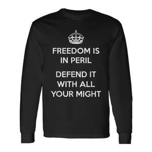 Camiseta de manga larga Freedom Is In Peril, defiéslu con todo tu poder - Product Image 1