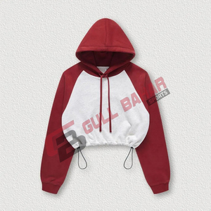 เสื้อฮู้ดครอปผู้หญิงรุ่นใหม่ 25/26 สำหรับฤดูหนาว ปรับแต่งได้ ปักโลโก้ด้านหน้า ผ้าโพลีเอสเตอร์/คอตตอนคุณภาพสูง ระบายอากาศได้ดี - Product Image 4