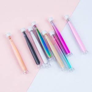 Compra directa de pinzas para cejas de acero inoxidable de calidad profesional con punta inclinada de color personalizada - Product Image 4