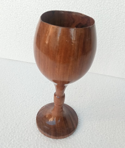 แก้วไวน์ไม้ทำด้วยมือแบบชนบทสำหรับงานปาร์ตี้แก้วไวน์ทำจากไม้ธรรมชาติ - Product Image 1