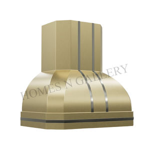 Dernier modèle de hotte de cuisine murale en laiton antique de haute qualité avec finition martelée, couvercle de cheminée, fabriqué en Inde - Product Image 4