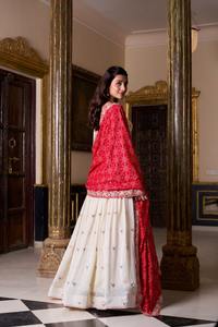 Nouvelle belle soie Vichitra Lehenga avec paillettes exquises et broderie de fil mariage lehenga - Product Image 3
