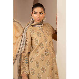 Maria.B. Luxury Embroidered Cotton Saree Salwar Kameez Choli Lehenga Choli-<b>Pakistani</b> <b>Dress</b> <b>Eid</b> Edit'26-D-2605-A-TC-1634 - Product Image 3