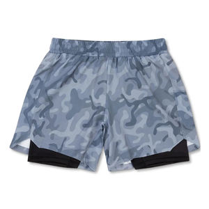 Short de boxe avec logo personnalisé respirant imprimé par sublimation noir livraison rapide stretch OEM 100% polyester léger et durable - Product Image 2