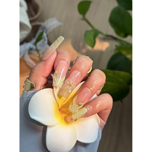 Faux ongles à presser Spring Veil : Design élégant pour la mode printanière - Product Image 4