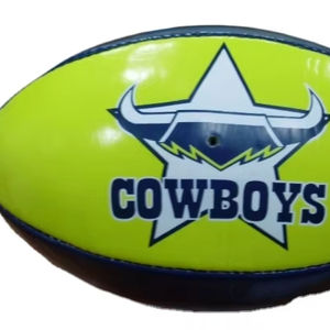 Ballons de rugby multi-marques en gros, impression personnalisée, marquage personnalisé, matériaux en TPU/PVC/PU cuir, tailles personnalisées, entraînement, usage officiel, haute qualité - Product Image 1