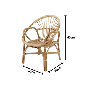 Silla de ocio de diseño minimalista de primera elección, no tóxica, ecológica, de mimbre tejido a mano de Vietnam para uso doméstico y exterior - Product Image 4