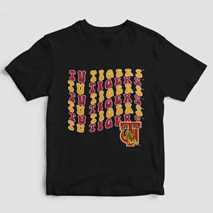 เสื้อยืดพิมพ์ลายมาสคอตของมหาวิทยาลัยสำหรับทุกเพศเสื้อยืดลำลองผ้าฝ้ายลายเสือลายกราฟฟิกไซส์ใหญ่พิเศษเสื้อผ้านักเรียน - Product Image 2