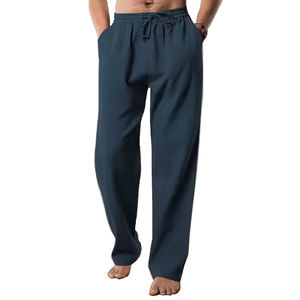 Venta directa de fábrica de algodón liso recto suelto pantalones de hombre cintura elástica moda Joggers hombres 2026 - Product Image 4