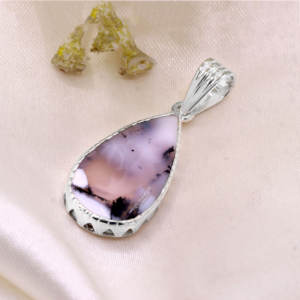 Fait à la main meilleur 925 solide en argent Sterling en gros forme de poire naturel dendrite opale pendentif en pierres précieuses pour cadeau certificat GIA - Product Image 3