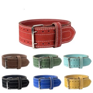 Nouvelle ceinture unisexe en cuir de vachette en acier de haute qualité sangles réglables personnalisées haltérophilie fabricant direct Gym Fitness - Product Image 3