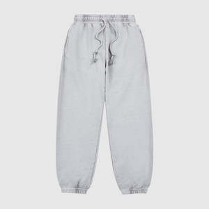 กางเกงวอร์มทรงหลวมยาวของผู้ชายกางเกงวอร์มผ้าฝ้ายเทอร์รี่แบบเรียงซ้อนกัน - Product Image 2