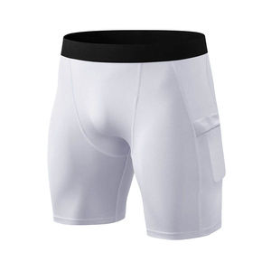 Shorts de fitness à haute élasticité Leggings pour hommes Short de compression personnalisé en spandex à séchage rapide pour hommes - Product Image 2