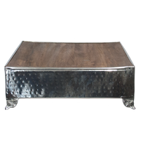 Porte-gâteau de mariage au Design moderne de luxe, métal blanc de haute qualité, gaufrage en laiton, fabriqué à la main, excellente finition personnalisée