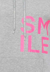 Moda mujer Casual Pullover Sudadera con capucha Sudaderas de invierno de manga larga con logotipo frontal para parejas - Product Image 2