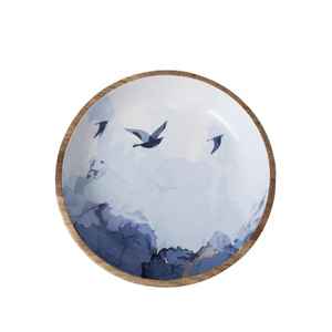 Grand bol de service alimentaire en bois, bol au design moderne, vaisselle, bol en bois, bol de service, bol à salade, artisanat en bois - Product Image 4