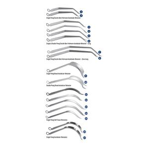 Rétracteurs acétabulaires à simple ou double pointe, instruments orthopédiques manuels en acier inoxydable, instruments pour pieds et chevilles, tous types - Product Image 6
