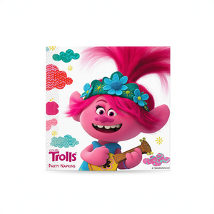 Servilletas de Fiesta de Trolls 33X33Cm 20 Piezas por Bolsa Para Celebraciones - Product Image 2