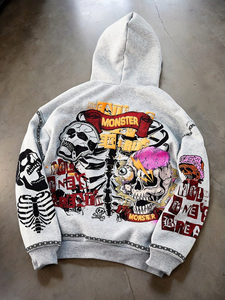 2026 nouveauté Logo personnalisé de haute qualité en vrac surdimensionné éponge française 100% coton Vintage lavé sweats à capuche pour hommes personnalisé - Product Image 3