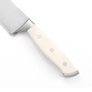 Couteau de cuisine japonais en acier forgé noir de 210 mm à 3 couches, fait main, avec manche en bois de résine - Product Image 6