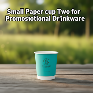 Piccoli bicchieri di carta personalizzabili per bevande promozionali - Product Image 3
