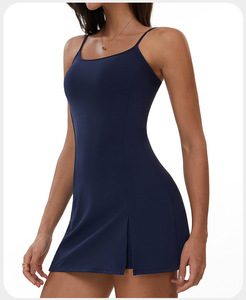 กระโปรงกางเกงขาสั้นออกกำลังกายสำหรับเด็กผู้หญิงแบบใหม่ ขายส่ง ไม่มีแขน ระบายอากาศ ซับเหงื่อ ดีไซน์เอว - Product Image 3