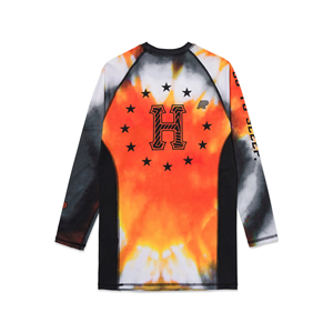 เสื้อพิมพ์ซับลิเมชันสำหรับผู้ชายเสื้อป้องกันผดผื่นออกแบบโลโก้ตามสั่งแบบปากีสถาน - Product Image 4