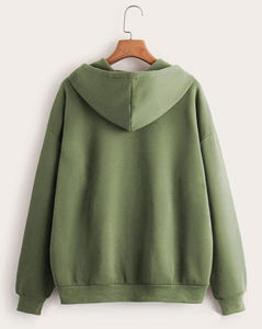 OEM/ODM homme sweat à capuche à fermeture éclair personnalisé 3d bouffante imprimé logo coupe ample épaules tombantes couleur unie respirant hip hop sweats à capuche pour hommes - Product Image 2