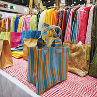 Grands sacs à provisions durables réutilisables en nylon recyclé écologique Sac à linge en plastique d'approvisionnement en vrac à impression offset fabriqué en Inde