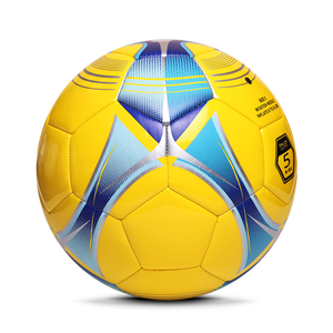 Balón de fútbol de entrenamiento de TPU cosido a máquina suave de alta retención de aire Durable amarillo fútbol al aire libre máquina clásica práctica de puntada - Product Image 3