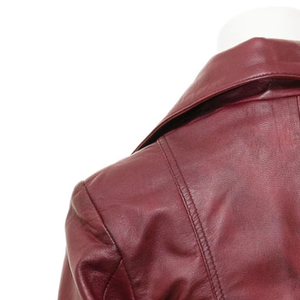 Veste en cuir satiné tendance pour femmes, nouvelle collection, sur mesure, respirante, vente chaude, veste en cuir OEM pour l'automne - Product Image 4