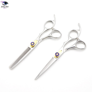 7 Uds profesional 5,5 pulgadas corte de pelo tijeras de adelgazamiento conjunto precio de fábrica gran oferta Etiqueta Privada Color arcoíris tijera de peluquero - Product Image 3