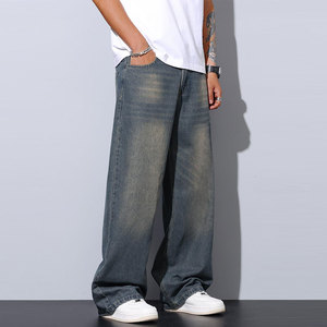 Pantalones Vaqueros Extra Grandes para Hombre, Diseño Moderno, Servicio OEM, Venta al por Mayor, Nuevos y Elegantes - Product Image 4