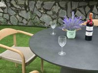 Table basse extensible en béton au design moderne pour salon, chambre, appartement, hôtel – Meuble durable et facile à nettoyer