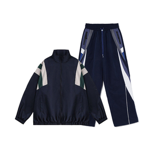 Oem Windbreaker Track <b>Suit</b> Vintage Custom Nylon Outfits Training Wear Wind Breaker Unisex Set Sport Zip up Tracksuits <b>Jackets</b> - Product Image 5