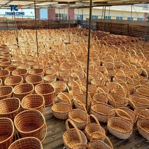 Cesta de pan de jacinto de agua tejida a mano de estilo rural de nuevo diseño, cesta de servicio Flexible para manualidades Thanh Cong para cocinas y comedor - Product Image 4