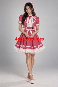Vestidos Navideños con Capucha para Adultos, Venta al Por Mayor de Fábrica, Vestidos de Manga Larga para Niñas, Disfraz de Papá Noel y Alce, Vestido de Princesa para Fiesta de Navidad - Product Image 1