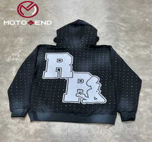 400gsm ผ้าคอตตอน100% โอเวอร์ไซส์สำหรับผู้ชาย2025ฤดูหนาวเสื้อฮู้ดผ้าฟลีซแบบสวมออกแบบได้ตามที่ต้องการ - Product Image 6