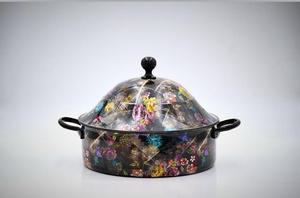 Réchaud à nourriture en métal de luxe avec motif floral, excellente qualité, design de table, autocollant Meena, pour le Moyen-Orient - Product Image 4