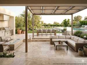 Cem Marble 2026 Cream Beige 12-30mm Thickness Diana Royal Antiqued Tumbled Travertine Pavers Versailles Cut Patterns Luxury - Product Image 3