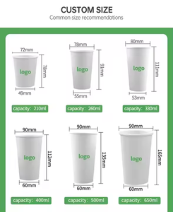 Gobelet à café de luxe écologique à paroi simple de 480 ml (16 oz) Couleurs naturelles Papier pur Anti-fuite Vaisselle jetable Biodégradable - Product Image 6