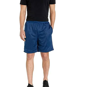 Pantalones cortos de malla informales para hombre, diseño personalizado con cierre de cordón transpirable de color sólido, teñido liso a un precio razonable - Product Image 3