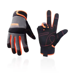 Venta al por mayor guantes de construcción para el trabajo guantes de trabajo de cuero de vaca para jardinería soldadura conductor patio trabajo pesado hombres mujeres - Product Image 1