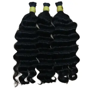 Factory price can be dyed any colors human hair extensions bulk hair Single donor double drawn