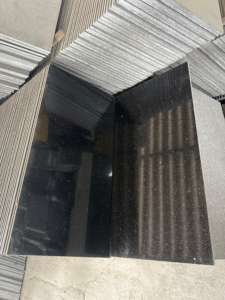 Indian Black Granite Custom Cut Finish Slabs Modern Design for Kitchen Living Room Hotel-for Exterior Dining Villa-Wholesale - Product Image 2