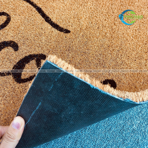 Custom Design Coconut <b>WELCOME</b> <b>MATS</b> RUGS with PVC Anti-Dust & Long-Lasting Vietnam Factory Customizable Shape - Product Image 2